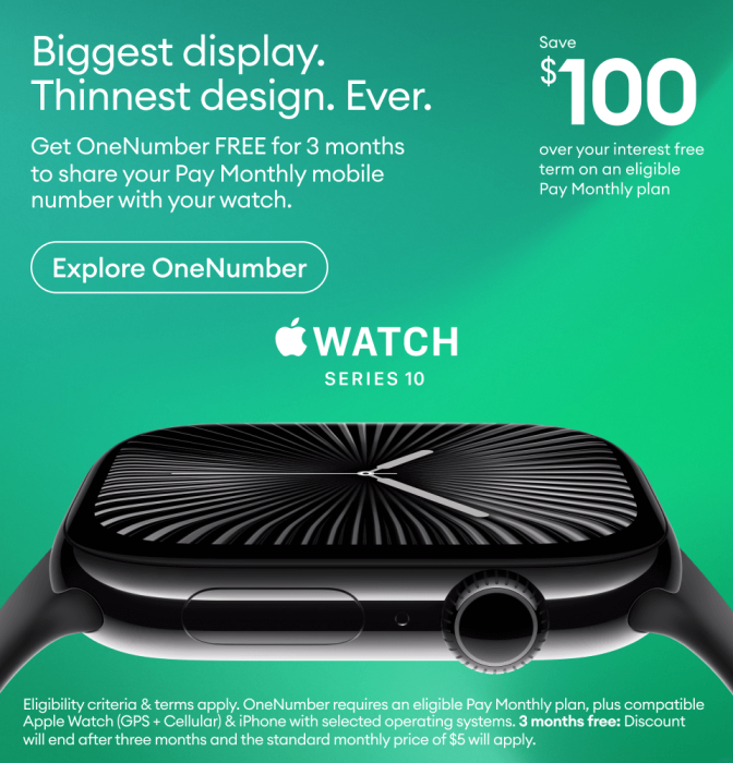 Apple watch monthly plan sales